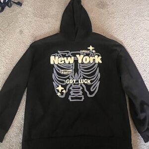 Black Graphic Hoodie